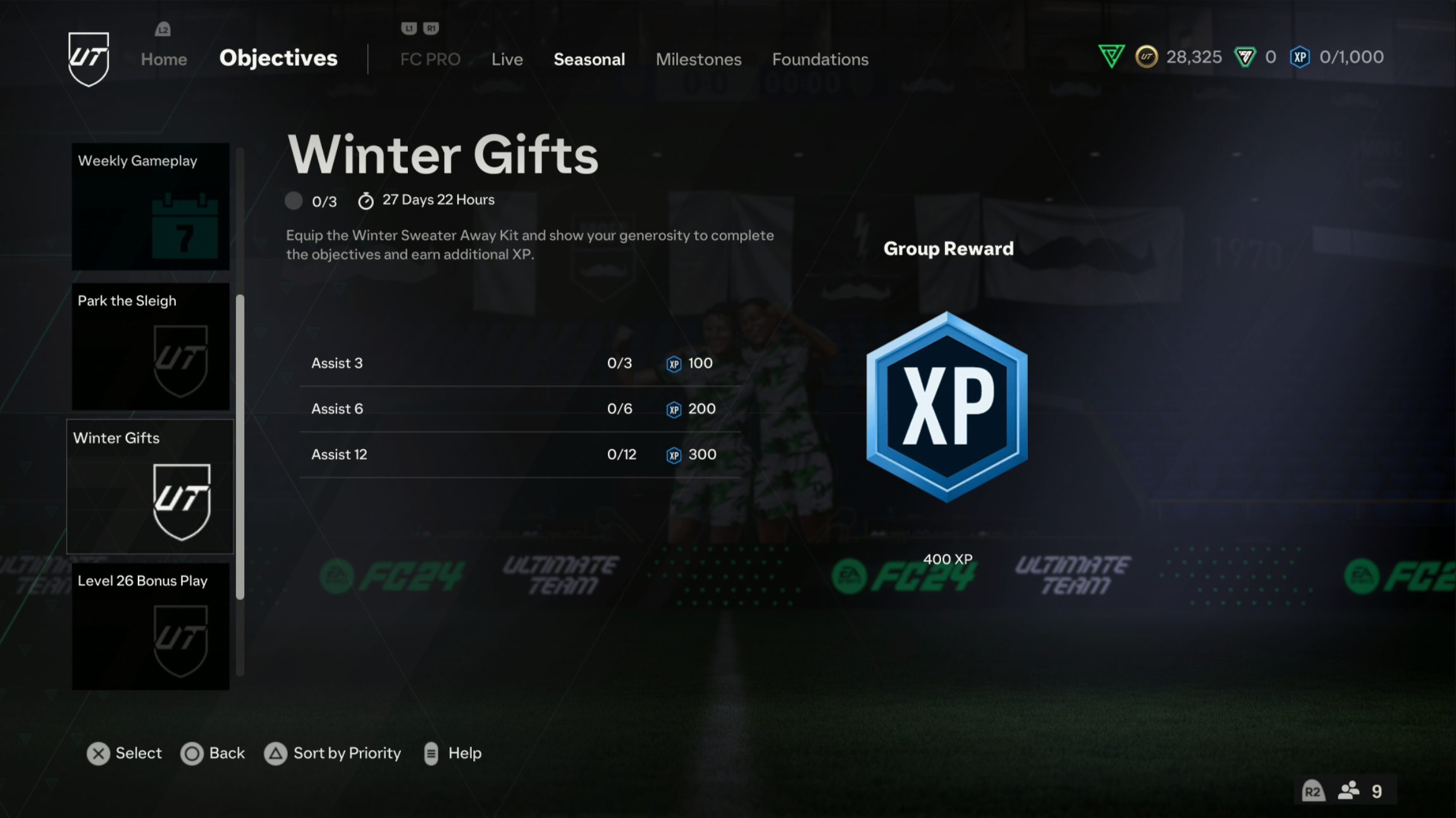 Winter Gifts Objectives